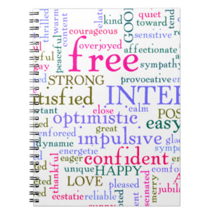 inspirierende Worte Notizblock