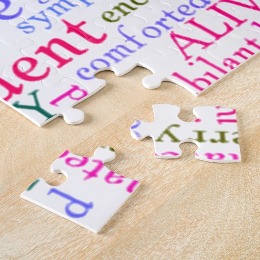 inspirierende Worte Puzzle (Seite)