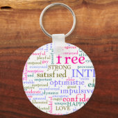 inspirierende Worte Schlüsselanhänger (Vorderseite)