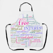 inspirierende Worte Schürze (Vorderseite)