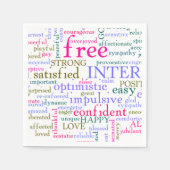 inspirierende Worte Serviette (Vorderseite)