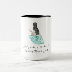 Inspirierende Zitat-Ästhetik-Kaffeetasse Tasse