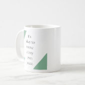 Inspirierende Zitat-Kaffeetasse Kaffeetasse (Vorderseite Links)