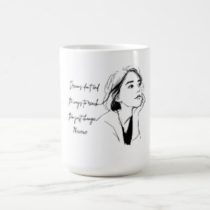 Inspirierende Zitat-Personalisierte-Kaffeetasse Kaffeetasse