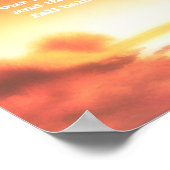 inspirierende Zitat-Poster Naturlandschaftskunst Poster (Ecke)