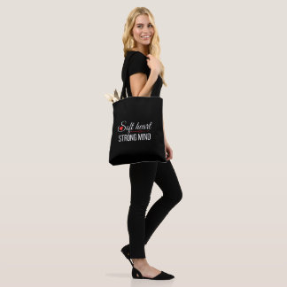 Inspirierende Zitat-Tasche 'Weiches Herz, starker  Tasche