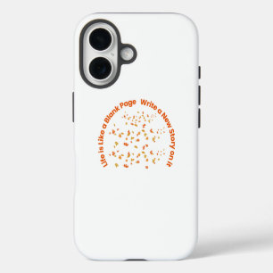 Inspirierende Zitat-Typografie iPhone 16 Hülle