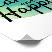 inspirierende Zitate für Leben und Arbeit Poster (Ecke)