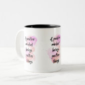 inspirierende Zitate positiv, Ermächtigung Zweifarbige Tasse (Vorderseite Links)