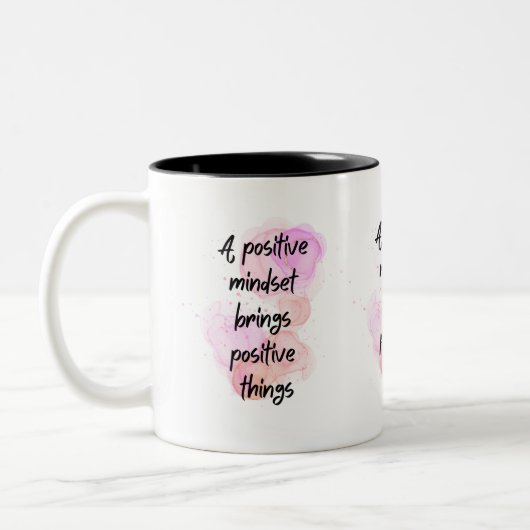 inspirierende Zitate positiv, Ermächtigung Zweifarbige Tasse (Links)
