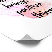 inspirierende Zitate positiv, Werden motiviert Poster (Ecke)