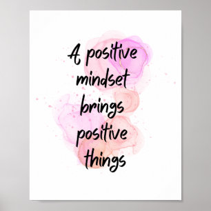 inspirierende Zitate positiv, Werden motiviert Poster