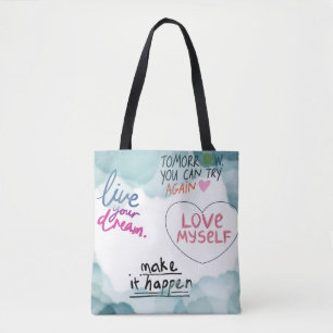 inspirierende Zitate Tasche