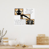 inspirierende Zitate Yoga Meditation New Age Poste Poster (Küche)