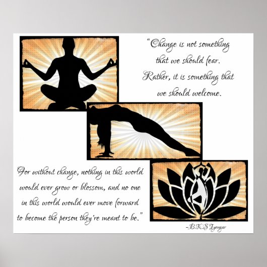 inspirierende Zitate Yoga Meditation New Age Poste Poster (Vorne)