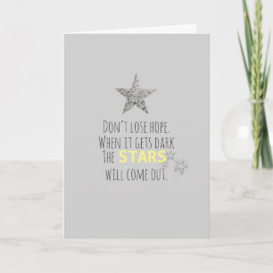 Inspirierende Zitatsterne Karte