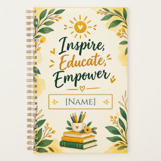 Inspirierender benutzerdefinierter Lehrerplaner | Planer