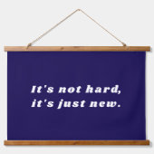 Inspirierender benutzerdefinierter Text Motivation Wandteppich Mit Holzrahmen (Vorne)
