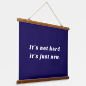 Inspirierender benutzerdefinierter Text Motivation Wandteppich Mit Holzrahmen (Gewinkelt)