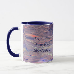 Inspirierender Bergmorgen Acryl-Gieß-Kunst-Becher Tasse