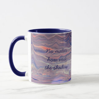 Inspirierender Bergmorgen Acryl-Gieß-Kunst-Becher Tasse