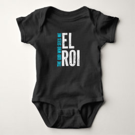 Inspirierender Bibelvers - El Roi Der Gott, Der Si Baby Strampler
