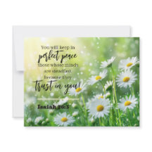 Inspirierender Bibelvers Jesaja 26:3 Kirche