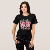 Inspirierender Bogen Beste Mutter Aller Zeiten Tri-Blend Shirt (Vorderseite voll)