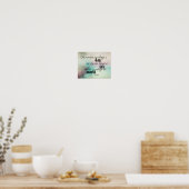 inspirierender Buddha zitiert Text Aquarell Poster (Küche)