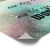 inspirierender Buddha zitiert Text Aquarell Poster (Ecke)