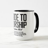 Inspirierender christlicher Bibelvers Tasse (VorderseiteRechts)