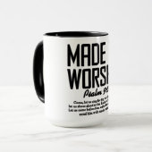 Inspirierender christlicher Bibelvers Tasse (Vorderseite Links)