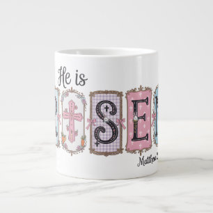 inspirierender christlicher Ostern Er ist aufersta Jumbo-Tasse
