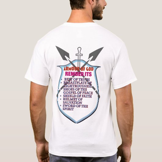 inspirierender Christlicher T - Shirt Glaubensbeke (Rückseite)