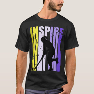 Inspirierender Hockey-Geburtstag Vintage abgenutzt T-Shirt