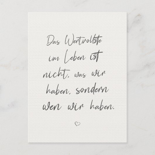 Inspirierender Motivierender Spruch Zitat Karte (Vorderseite)