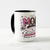 Inspirierender Mutter-Titel über Königin Tasse (Vorderseite Links)