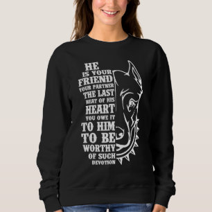Inspirierender Pitbull-Hunde-Ergebenheit   Hunde Sweatshirt