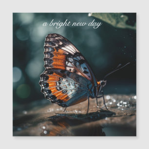 Inspirierender Schmetterling Heller Neuer Tag Benu Magnetkarte