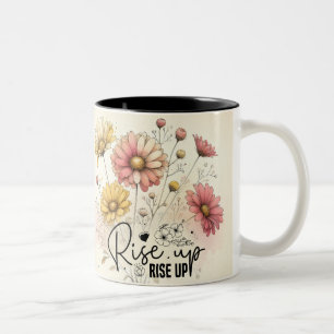 Inspirierender Schmetterlings-Wrap Zweifarbige Tasse