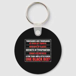 Inspirierender Schwarzgurt-Feier Karate Martial Ar Schlüsselanhänger