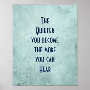 Inspirierender Spruch auf Vintage-Textur Poster