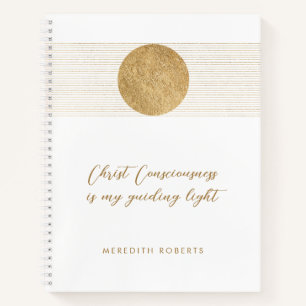 Inspirierender Spruch Goldene Sonne Personalisiert Notizblock