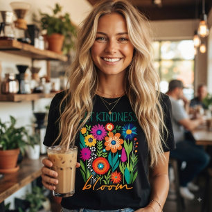 Inspirierender Spruch Lasst Freundlichkeit Wildblu T-Shirt