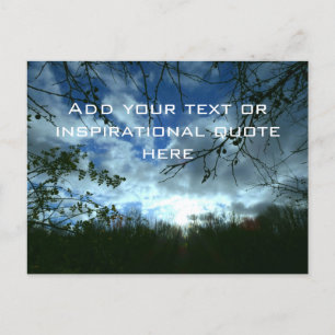 Inspirierender Spruch oder Text - Himmel Postkarte