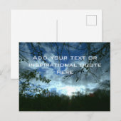 Inspirierender Spruch oder Text - Himmel Postkarte (Vorne/Hinten)