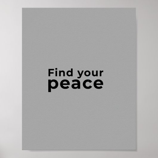 inspirierender Spruch Poster (Vorne)