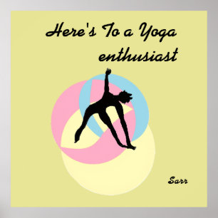  Inspirierendes & achtsames Yoga-Poster  Poster