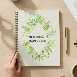 Inspirierendes Blumen Notizbuch