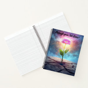 inspirierendes Blumenkalender-Notizbuch-Planer Notizblock
